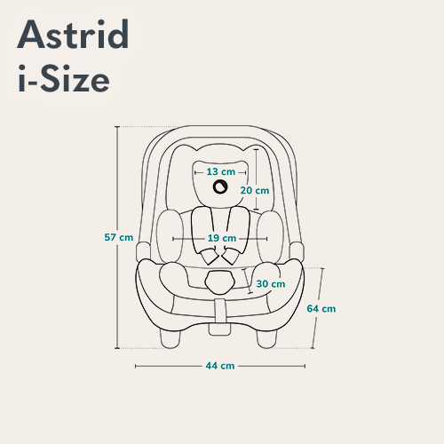 Lionelo Astrid i-Size Black Grey — Fotelik samochodowy